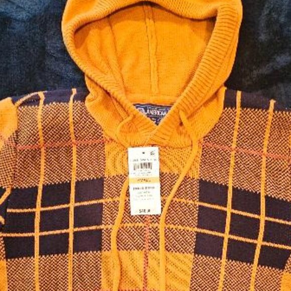 AMERICAN RAG Men's Hooded Plaid Sweater - Small - NWT - Picture 5 of 8